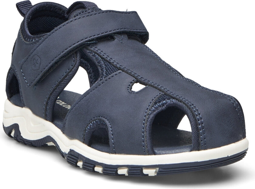 Baby Sandals W. Velcro Strap Shoes Summer Shoes Sandals Navy Color Kids