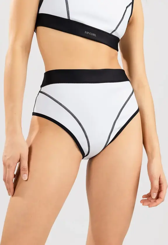 X Short High Leg Bikinitruse svart