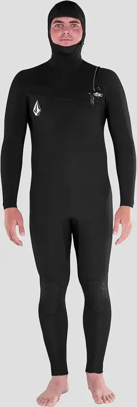 5/4/3mm Hood Chestzip Full Våtdrakt svart