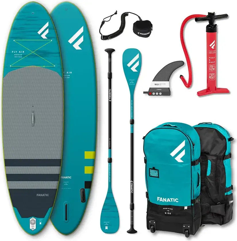 Fanatic Fly Air Premium 10'4/C35 Package SUP-Brett blå