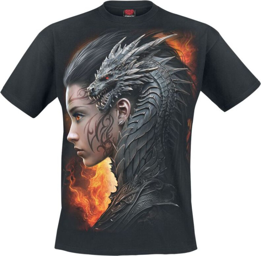 T-skjorte - Draco Queen - S til 4XL - Herrer - svart