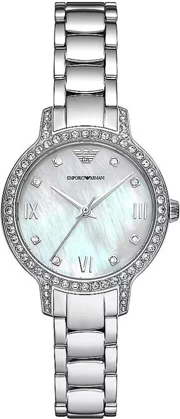 Emporio Armani Cleo AR11484 - Kvarts - Sølv - Dameklokker - Rustfritt stål - ledd m/pin - Mineral
