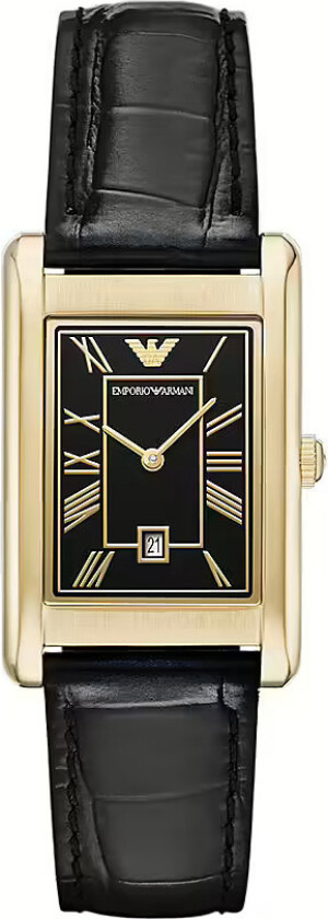 Emporio Armani Gino AR11666 - Kvarts - Gull - Herreklokker - Skinn - Mineral