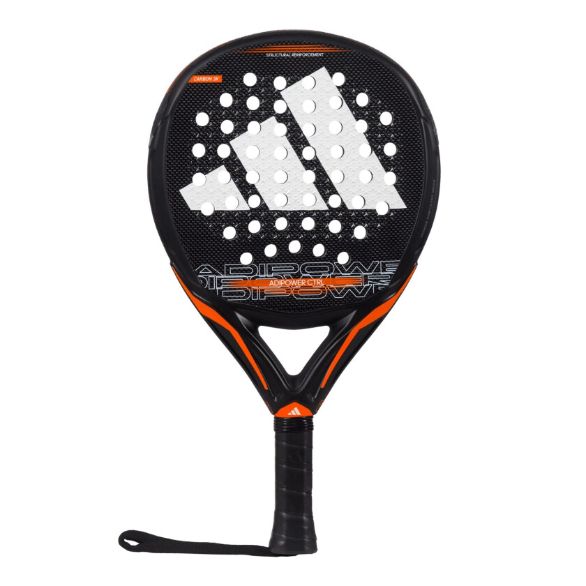 adidas Adipower Control 3.3, padelracket for konkurransespillere, unisex BLACK/ORANGE