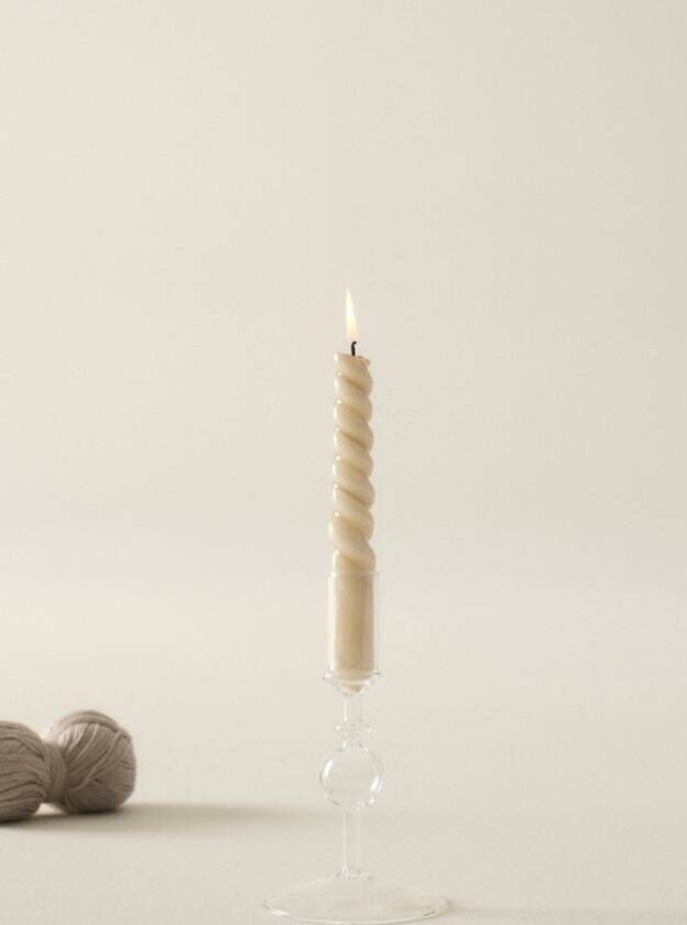 lysestake Klart glass