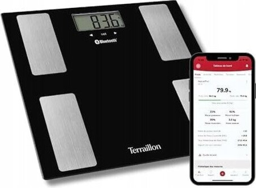 15490 Smart Connect Black Personal Scales And Bo