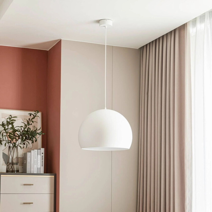 Lythara LED-hengelampe matt hvit 50cm