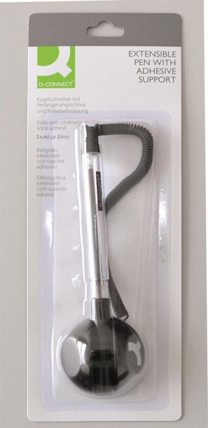 Q-Connect Kulepenn Med Fjær 0,7 Mm, Blå 5705831008410