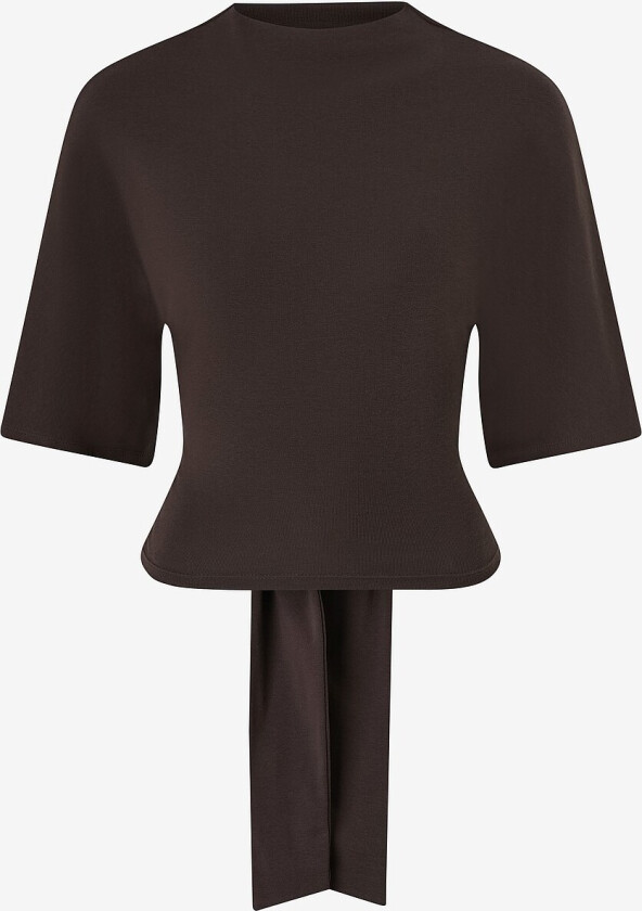 Topp Tie Back Tee - Brun