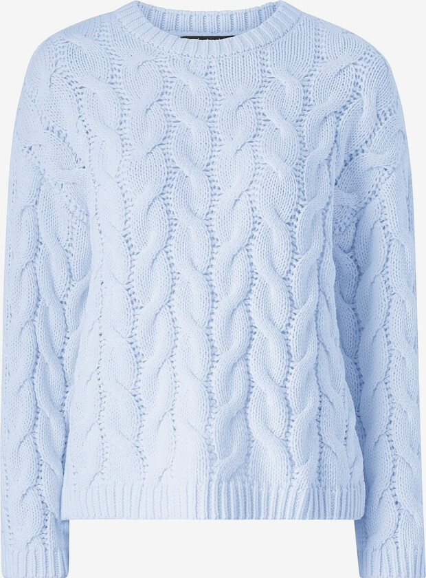 Genseren Cable Knitted Sweater - Blå
