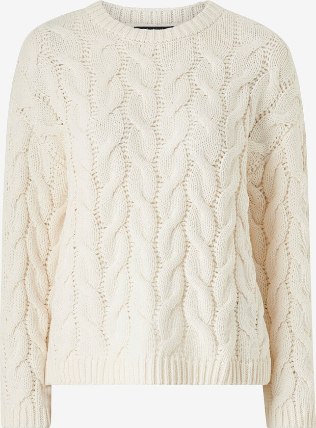 Genseren Cable Knitted Sweater - Hvit