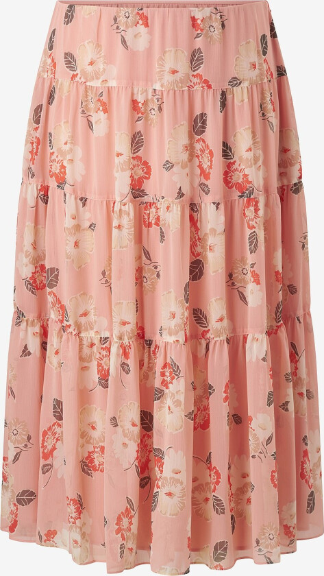Maxi skjørt Poly Crinkle Ggt 58-skirt - Rosa