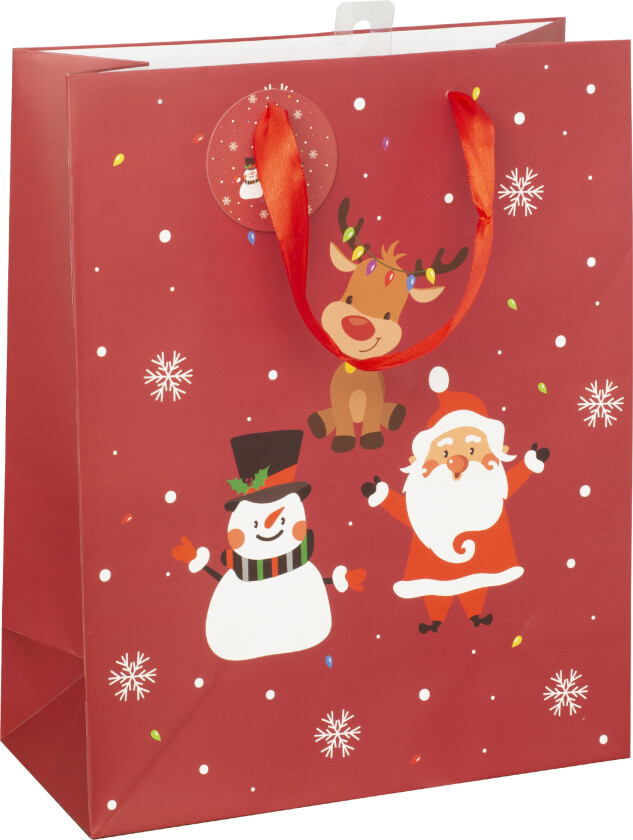 Gavepose jul L matt rød