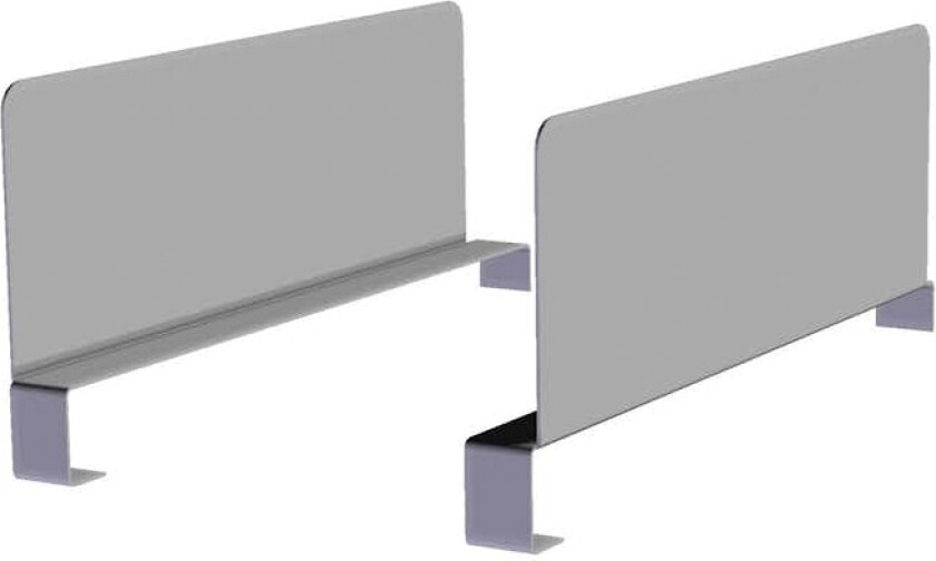 Bokstøtte Lundbergs Wide Hvit 300x100 mm