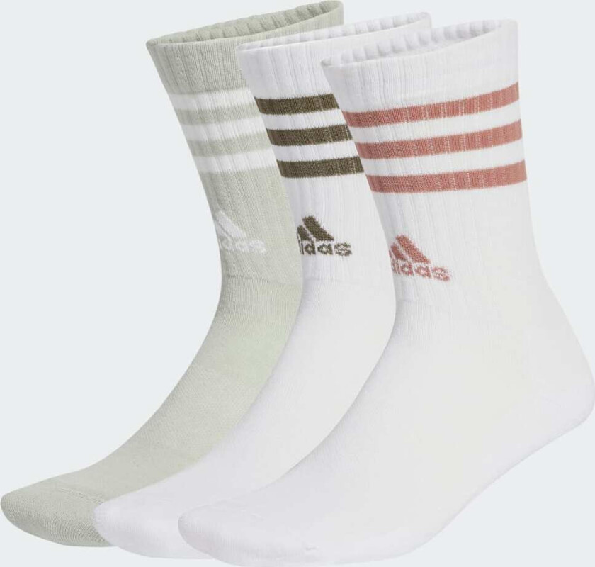 3-Stripes Cushioned Crew Sokker, 3 par