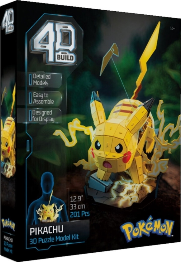 4D Puzzles Pokemon 30 Cm - Pikachu