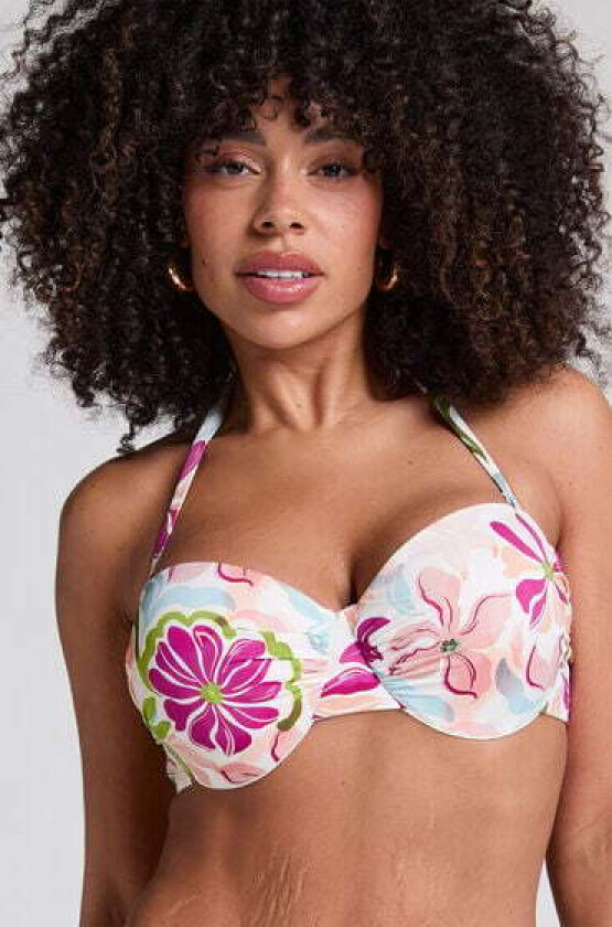 Polstret bikinioverdel med bøyler Ayanna Hvit