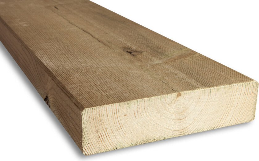 Konstruksjonsvirke cu impregnert furu 48x198x6000 mm c24 fingerskjøtt