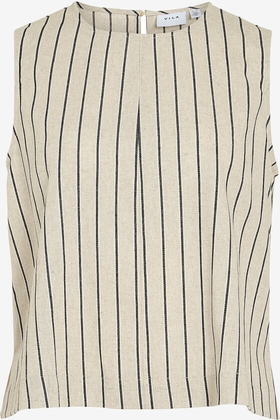 Topp viStiba O-neck S/l Short Top - Brun