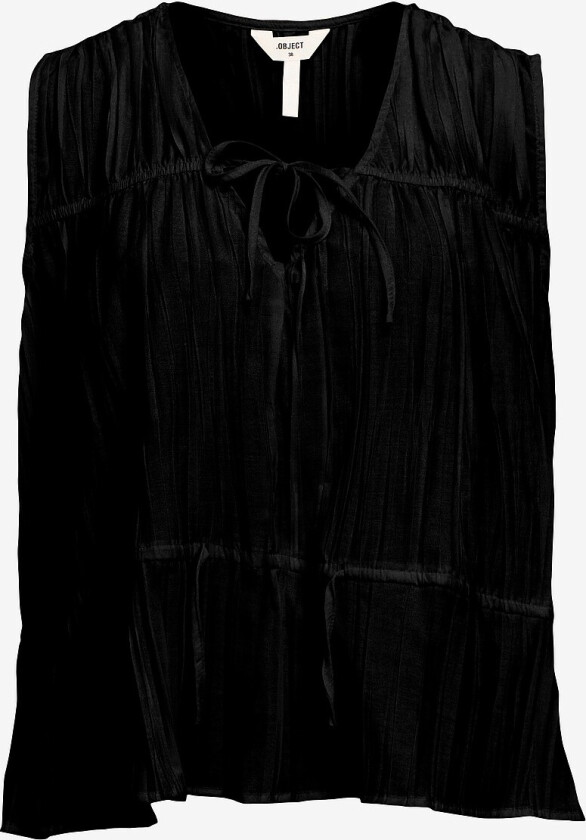 Topp objBrea RE S/L Top 139 - Svart