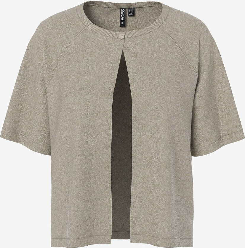 Kardigan pcBree SS O-neck Knit - Brun