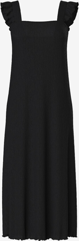 Maxikjole pcFlora Strap Flounce Dress Jrs BC - Svart