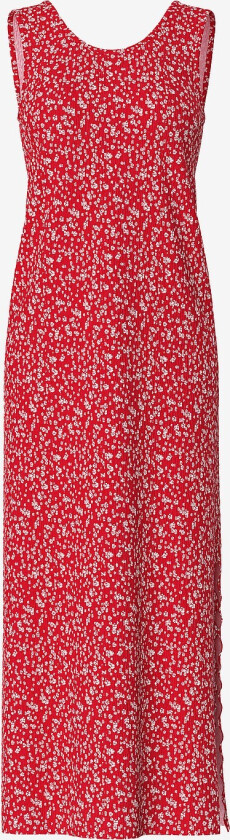 Maxikjole pcFlora SL Maxi Dress Jrs BC - Rød