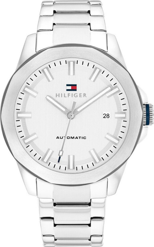 Lars Automatic 1710695 - Automatisk - Sølv - Herreklokker - Rustfritt stål - ledd m/pin - Mineral