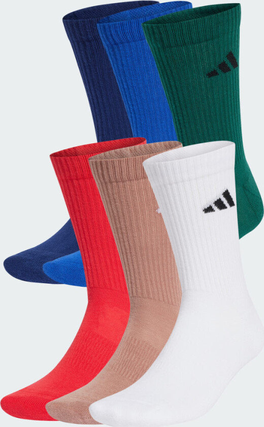 Cushioned Crew Sokker, 6 par