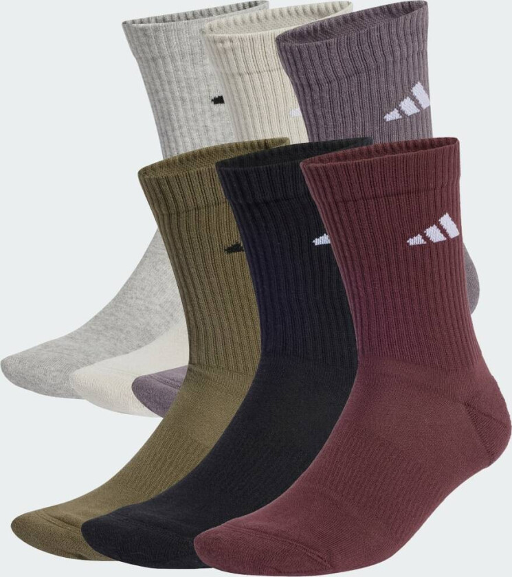Cushioned Crew Sokker, 6 par