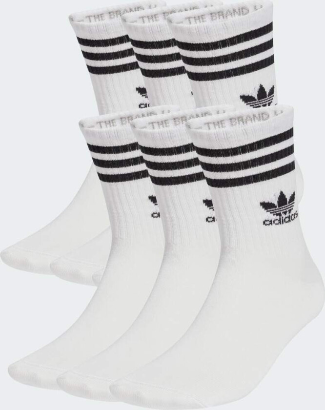 3-Stripes Crew Sokker, 6 par