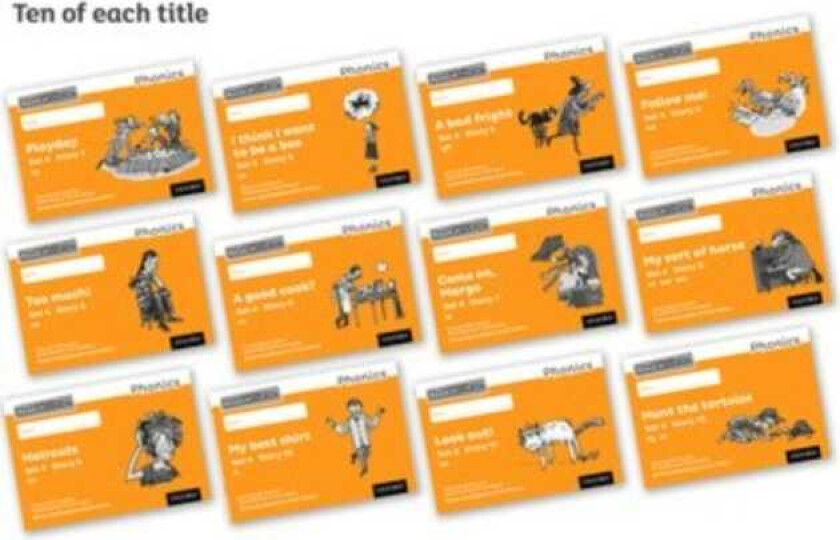 Read Write Inc. Phonics: Orange Set 4 Core Black & White Storybooks (Pack of 120)