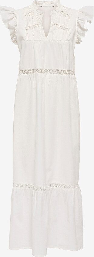 Maxikjole onlSunny Capsl Frill Dress Wvn - Hvit