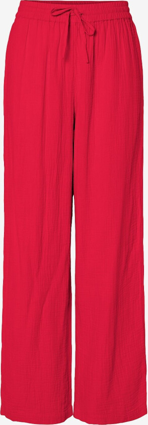 Bukser pcSastina HW Wide Pants Wvn BC - Rød