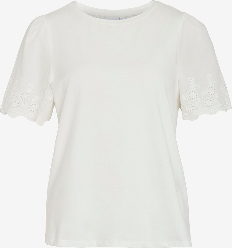 Topp viCeliana O-neck S/s Top - Hvit