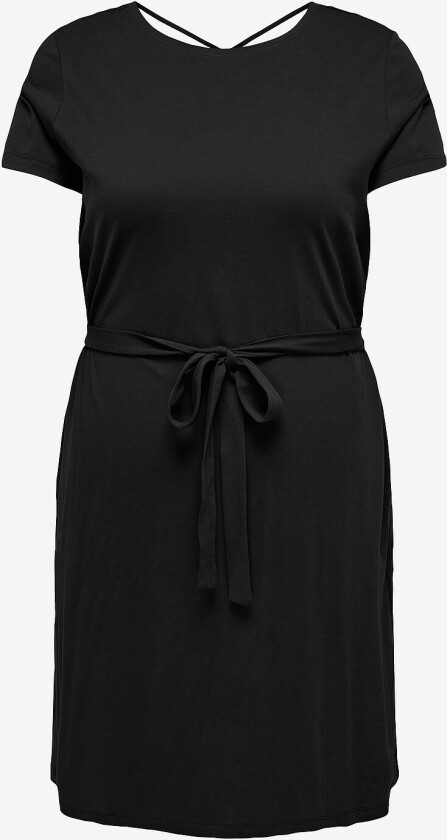 T-shirtkjole carMay Life S/s Blk Dress Jrs - Svart