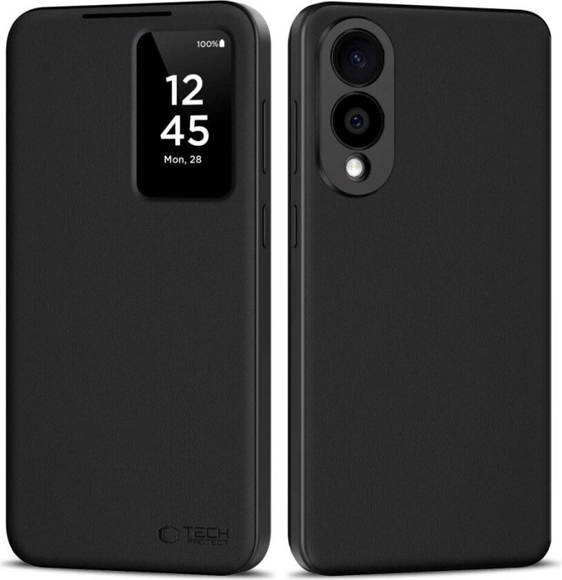 Samsung Galaxy S25 Edge Tech-Protect Smart Wallet Deksel - Svart