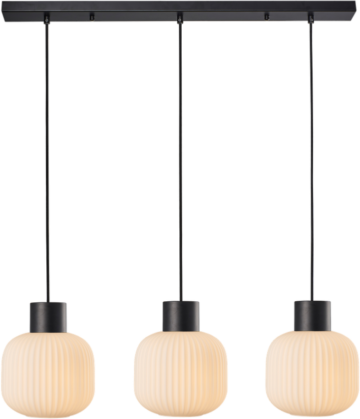 Pento takpendel 3-lys - Opal hvit