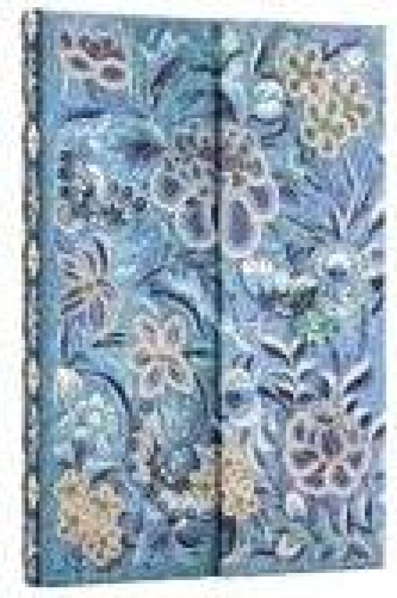 Blue Willow (Celebrate Hanfu) Mini Unlined Hardcover Journal (Wrap Closure)