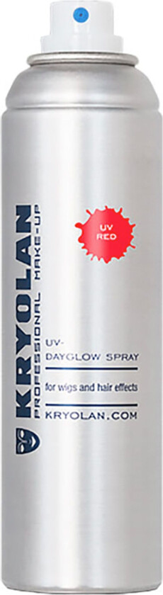 Kryolan UV Neon Hårspray - Rød
