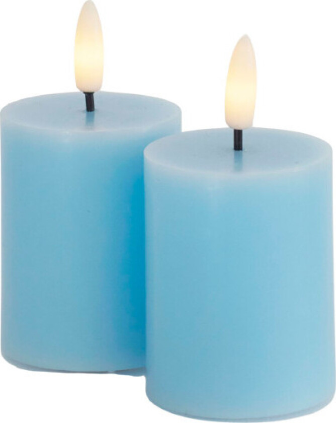 Sille LED kubbelys, batteri, blå