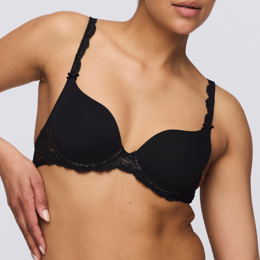 Marie Jo Cyrile BH med spiler, svart, Størrelse: 80A, Kvinner