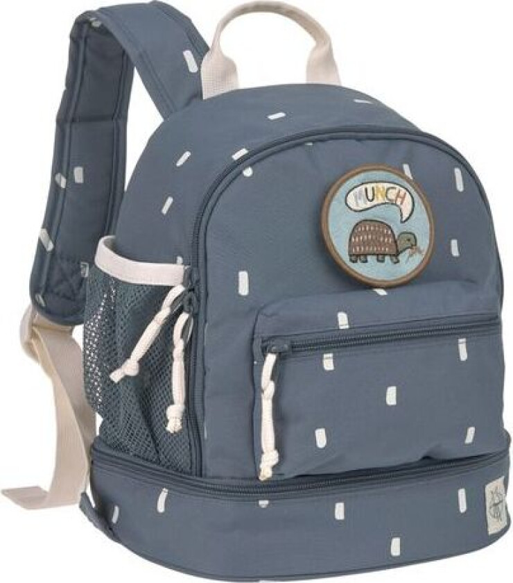 Mini Ryggsekk Happy Print Blue