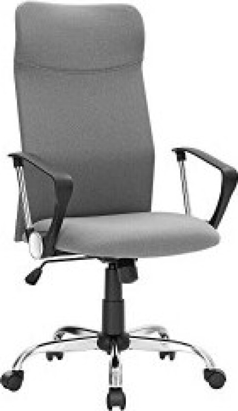 Ergonomisk grå kontorstol med justerbar høyde og tilt
