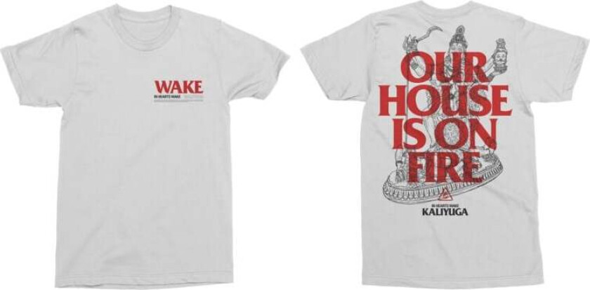 T-skjorte - Our House is on Fire - S til XXL - Herrer - hvit