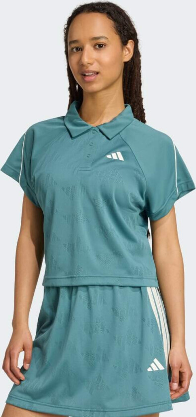 Stadium 3-Stripes Tennis Inspired Jacquard Polo T-skjorte