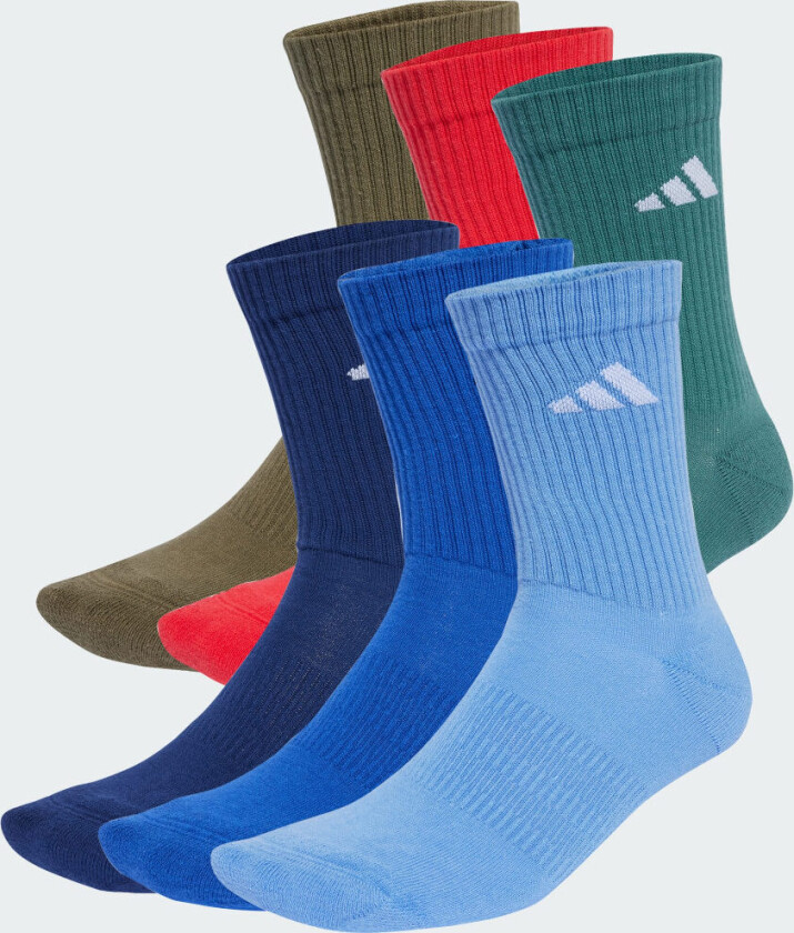Cushioned Crew Sokker, 6 par