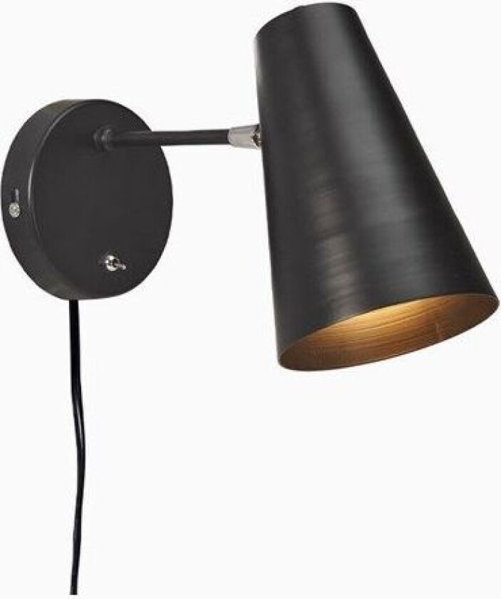 Cornet vegglampe Svart 26cm