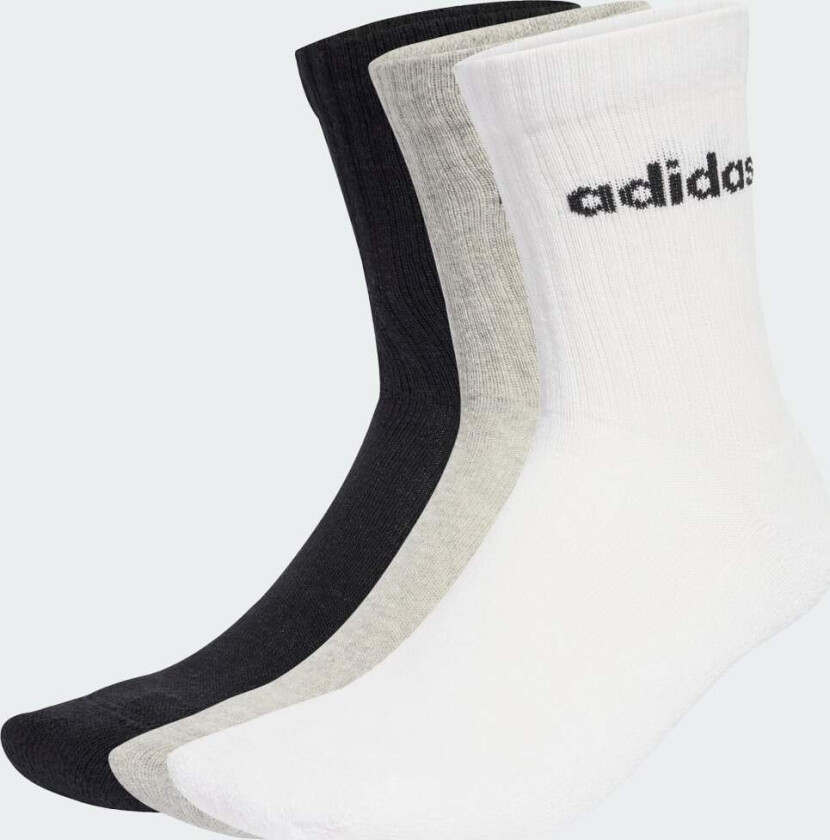 Linear Crew Socks Cushioned Sokker, 6 par
