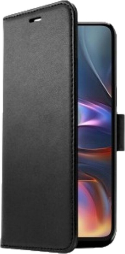 Motorola moto g15/g05/e15 Smart lommebok-flippetui, svart